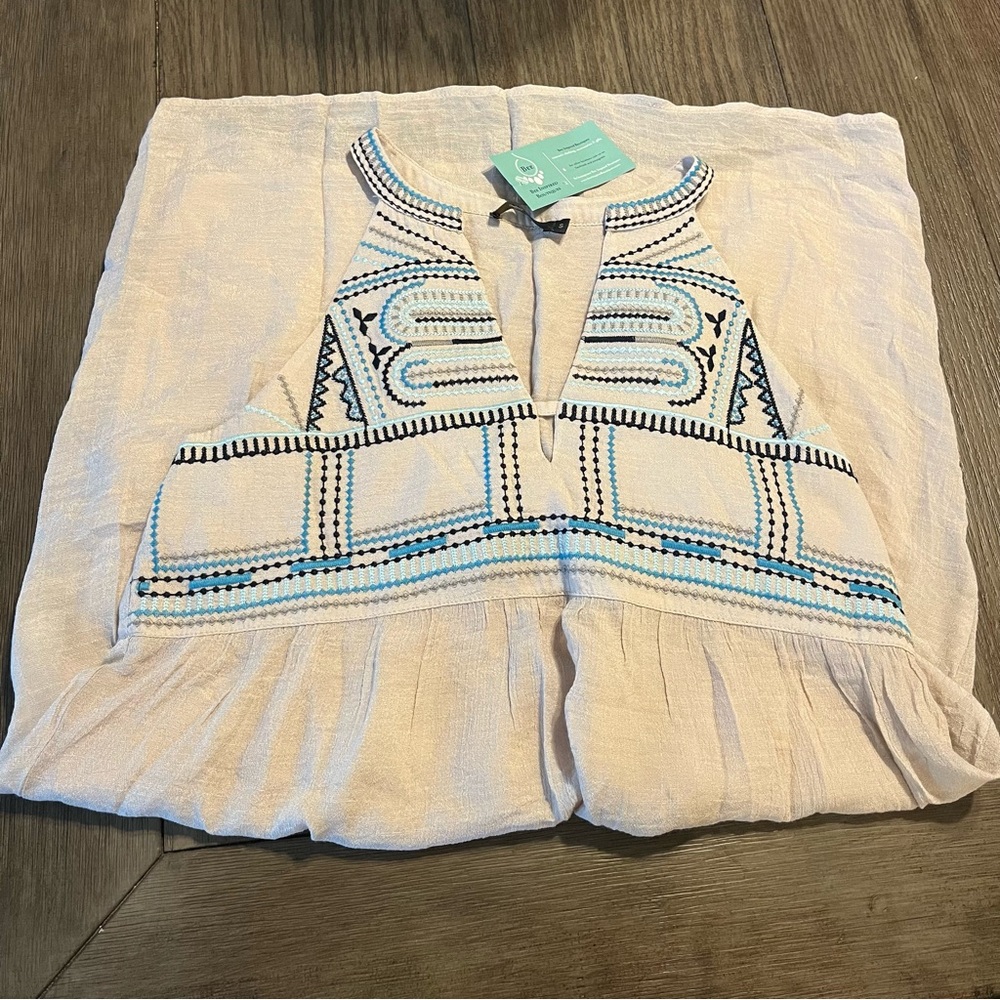 THML Anthropology embroidered halter dress Sz S New - Picture 11 of 13